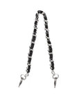 Wristlet Strap - Silver Metal Chain with Black