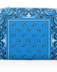 Blue Bandana Fashion Zipper Pouch for Cosmetics
