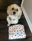 Pet approved medium zipper pack in Paws of LOVE