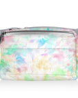 Watercolor Puffer Crossbody Fanny Pack Belt Bag on White Background