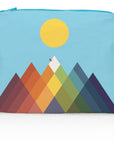 Medium zipper pouch in Mountain Brights