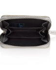 Puffer Zipper Wallet in Shimmer Beige