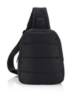 Crossbody Fashion - Gym Bag - Travel Backpack - Puffer Crossbody Backpack - Black