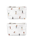 Emergency pouch set in golfer pattern