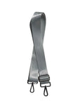 Gray Purse Strap on White Background