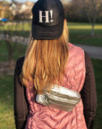 Travel Hat - Black Dahlia "H!"