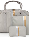 Set of Three Travel Packs - Woman's Weekend Set in Earth Gray