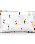 mini zipper pouch in golfer pattern