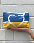 Mini Zipper Pouch - Ukraine Heart