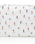 medium zipper pouch in golfing pattern