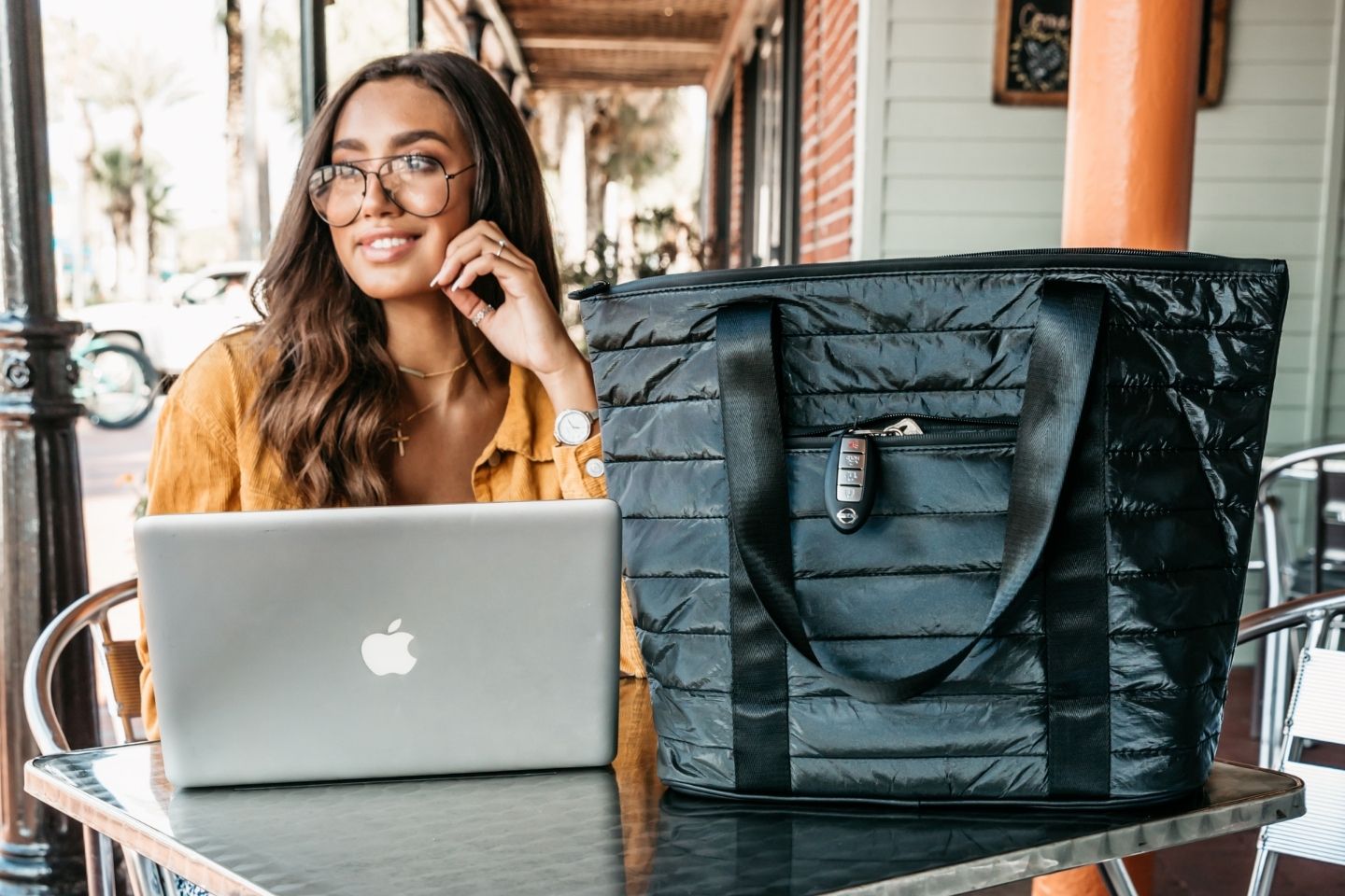 Back to School Tote for computer, lunch, keys and more