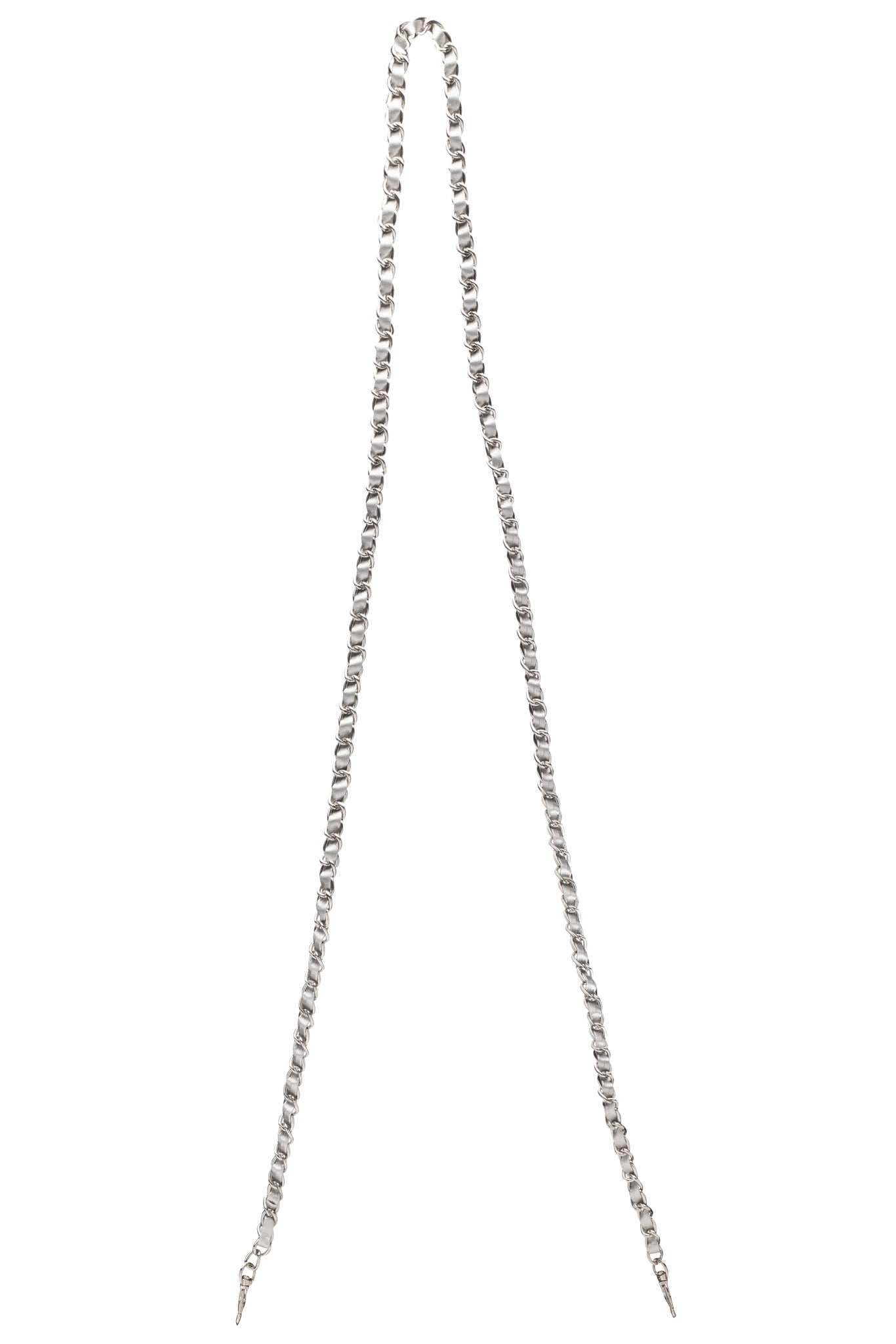 Silver chain purse strap 