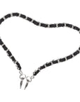 Wristlet Strap - Silver Metal Chain with Black
