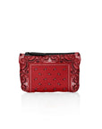 Card Pouch Coin Purse Red Bandana Pattern on white background