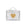 A silver metallic cosmetic carrier with a top handle and a large gold heart printed on the front, set against a plain white background.