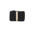 Gift Card Pouch in Black with Silver and Gold Stripes