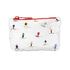 Gift Card Pouch in Skier Print on white background