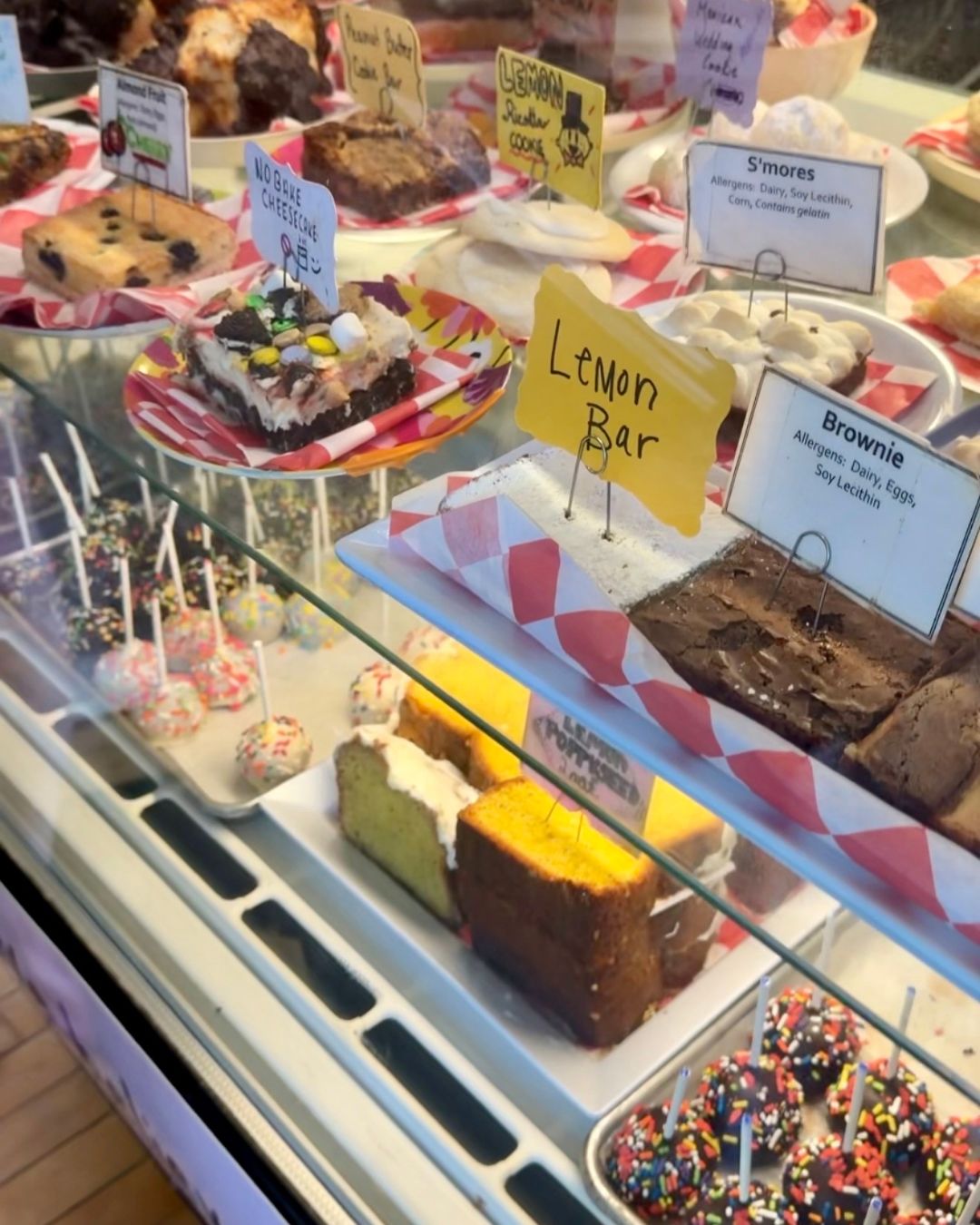  A display of gluten-free baked goods at a bakery called Defloured in Chicago