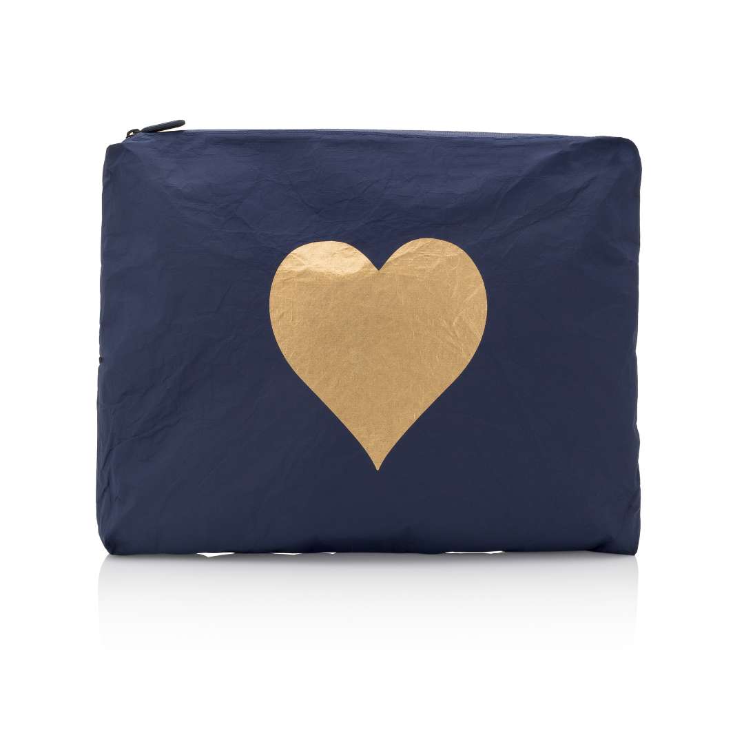 Jumbo Pack in Navy with Gold Heart