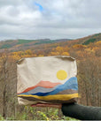 Zipper Pouch mountain landscape print fall foliage