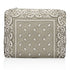 Clutch bag with paisley pattern on a white background