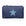 Mini Zipper Pouch Navy Light Blue Star on White