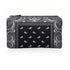 Mini Pouch with Black Paisley Bandana Print on white background