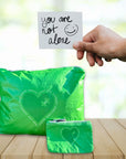 Mental health awareness emergency pouch in green