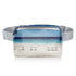 Puffer Crossbody Fanny Pack Belt Bag in Harbor Island Beach Scene Print on White Background