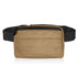 Puffer Crossbody Fanny Pack Belt Bag in Shimmer Bronze on white background