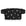 A black belt bag with a white ski and snowboarder pattern, featuring a zippered front pocket and an adjustable elastic strap, shown against a plain white background.