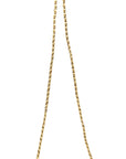 Long gold metal chain purse strap