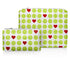 Set of two in tennis LOVE print on white background