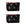 Two black zippered pouches with a white ski and snowboard silhouette pattern, featuring red zipper pulls, shown against a plain white background.