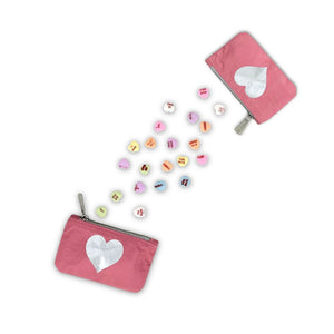 Two Pink Gift Card Holder Pouches