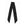 A black neck scarf with a repeating pattern of white hearts, stars and crescent moons, laid flat against a solid white background.