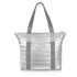 Silver Puffer Tote