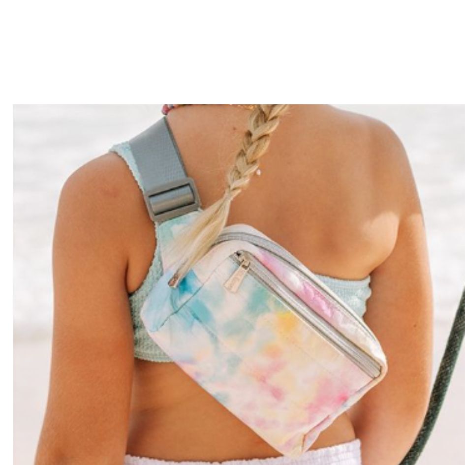 Puffer Fanny Pack in Watercolor