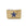 A small metallic gold zippered pouch featuring a large navy blue star on the front, set against a plain white background.