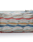 Cosmetic Zipper Pouch in "Making Waves" Colorful Stripes pattern
