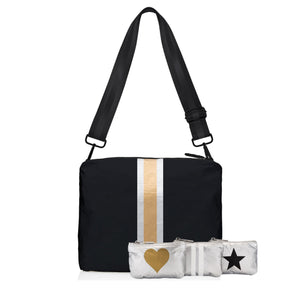 Everyday Purse Essentials Four Pack - Black, Gold, and Silver