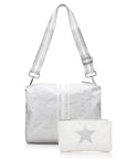 Everyday Purse Essentials Two Pack - Silver and Shimmer White