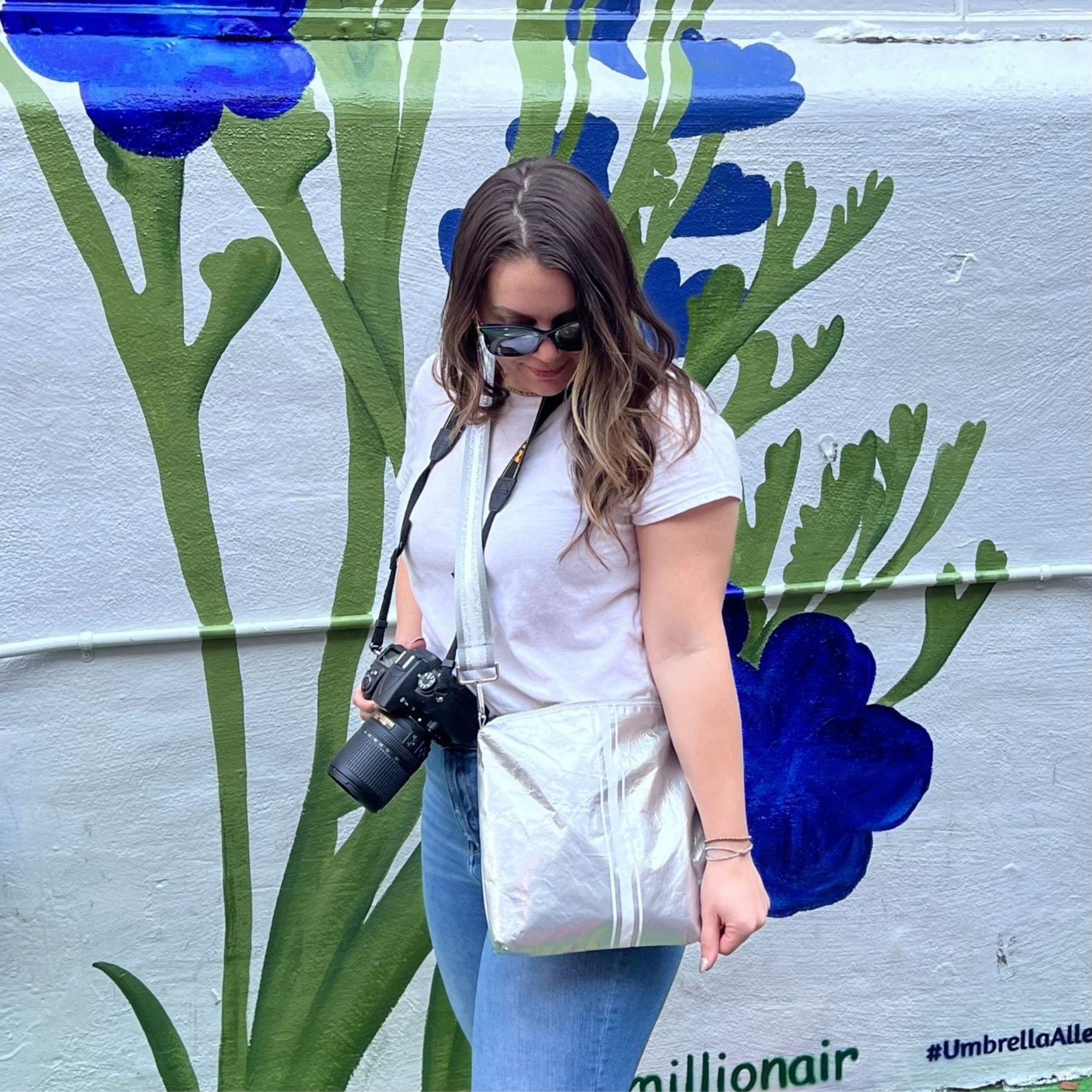 Everyday Purse Essentials Two Pack - Silver and Shimmer White