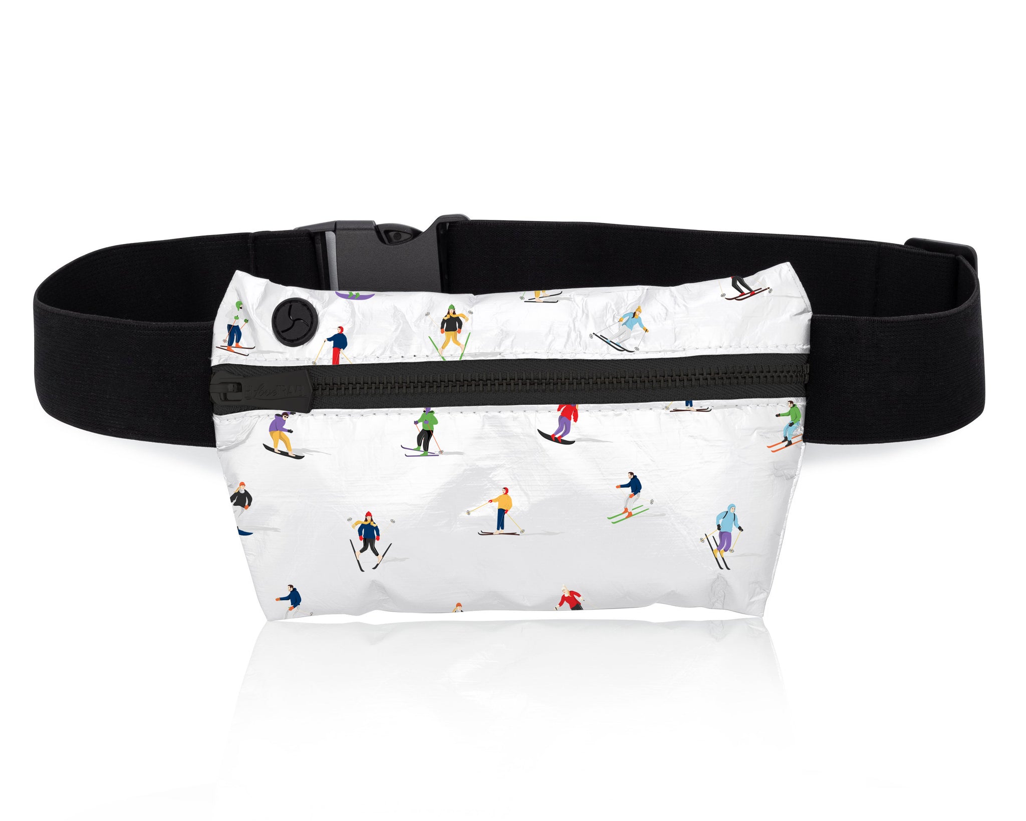 Lay Flat Fanny Pack with Dancing Skiers MAX