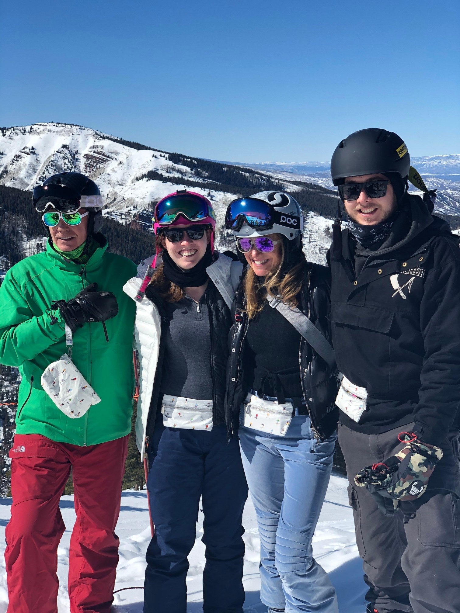 wristlets and fanny packs keep you organized while skiing