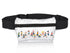 Layflat Fanny Pack Belt Bag in Life's a Marathon Runners on White Background