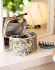 Cosmetic Case - Lunch Box - Butterfly in the Wild on Shimmer Beige