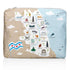 My Kind of Town Travel Medium Pouch Chicago Map on white background
