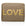 Medium zip pouch in shimmer bronze with gold LOVE on white background