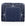 Medium zipper pouch in navy bandana print on white background